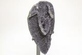 Sparkling, Druzy Amethyst Geode Section on Metal Stand #208977-2